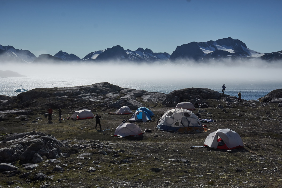 Les participants ont couché à la belle étoile au Groenland.