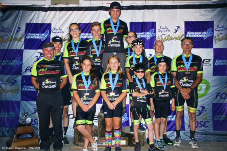 Serge Garceau (entraîneur), Aurélie Castonguay, Ingrid Barnabe, Samuel Overy-Carpentier, Félix Renaud, Mario Lane, Laurianne Castonguay, Luca Bayard, Rafael Cadieux, Emma Bayard, Alexis Overy Carpentier, Steve Carpentier et Gilles Mirandette font partie du club Évolution