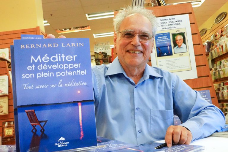Bernard Larin a lancé officiellement Méditer et développer son plein potentiel le 7 septembre, à la Librairie Imagine de Sainte-Dorothée.
