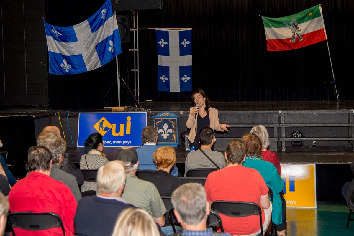 Candidate à la direction du Parti québécois, Martine Ouellet était de passage à Laval, le 2 octobre, où elle a animé une rencontre citoyenne en présence d