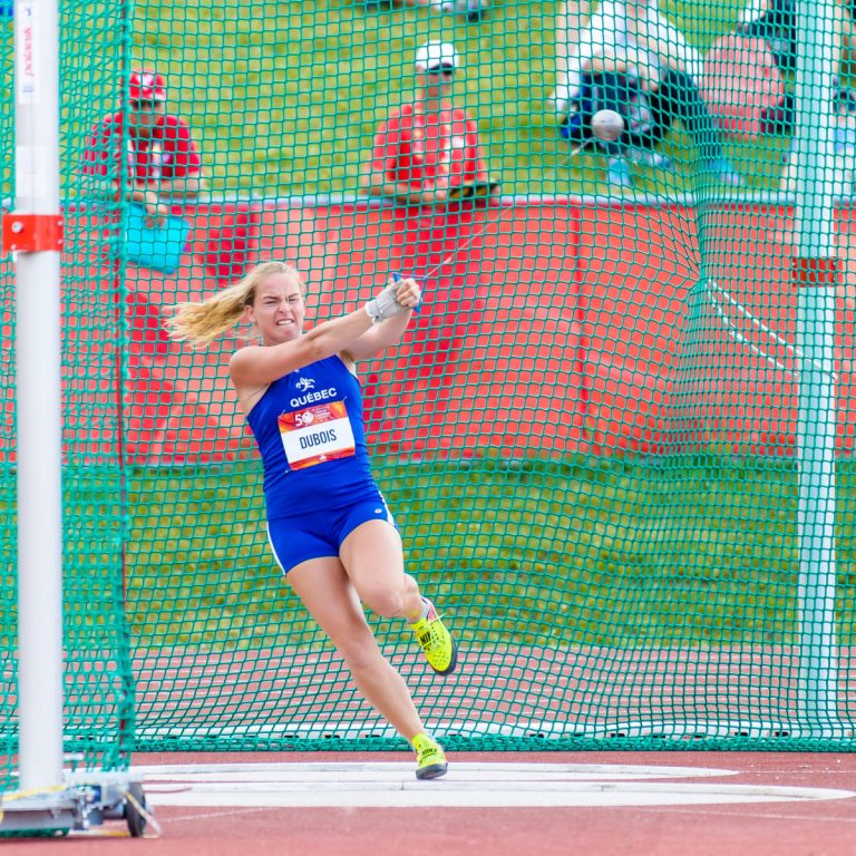 Les choses vont bien jusqu'ici pour la Lavalloise Ariane Dubois.