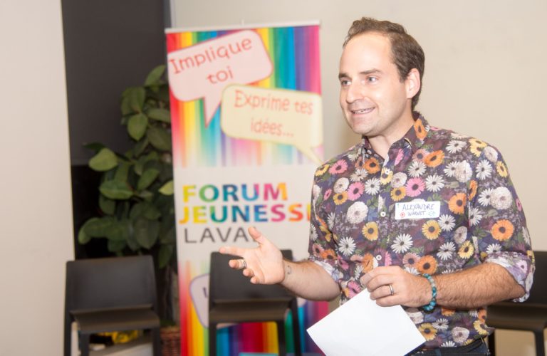 Alexandre Warnet, nouveau président du Forum jeunesse de Laval.