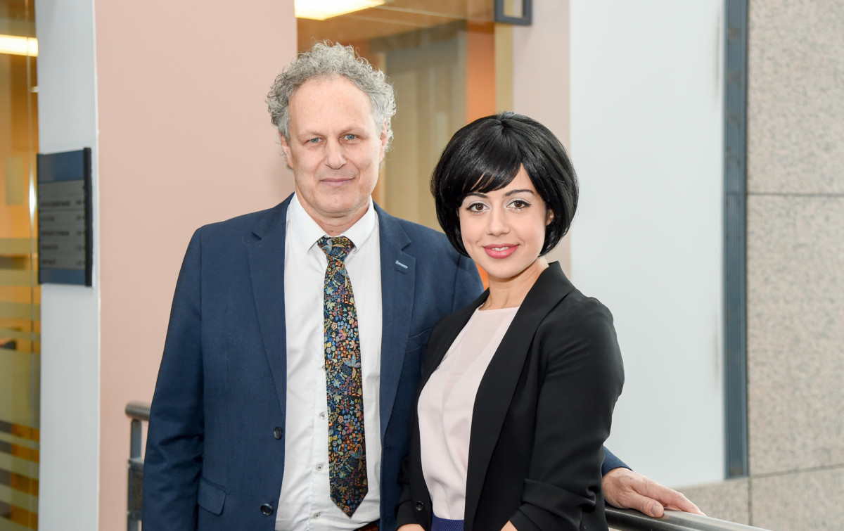 André Malacket et Sally Folk, respectivement directeur général et ambassadrice de la Fondation Cité de la Santé.