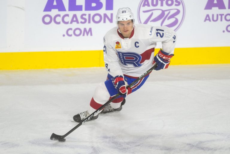 Byron Froese a fait honneur à son titre en coptant le premier but du Rocket face au Crunch de Syracuse, le 3 novembre.