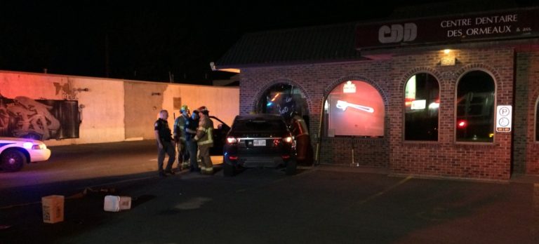 Chauffard arrêté dans un réfrigérateur Les dommages subis par le commerce sont évalués à plus de 200 000 $.