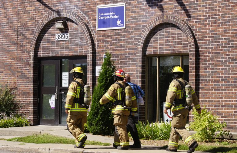 évacuation école Georges-Vanier