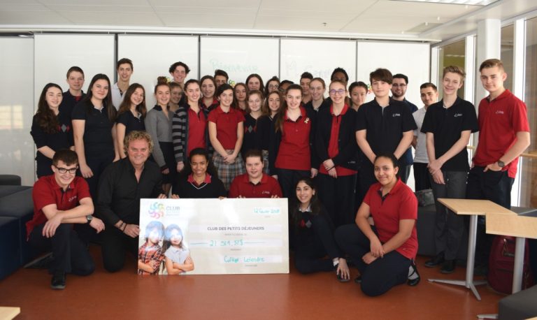 Rencontre inspirante avec Daniel Germain à Letendre Les élèves du Collège Letendre ont été inspirés par Daniel Germain, fondateur du Club des petits déjeuners.