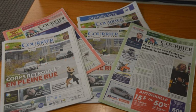 De nouveaux propriétaires pour le Courrier Laval L'hebdomadaire le Courrier Laval compte sur de nouveaux propriétaires depuis le 15 novembre.