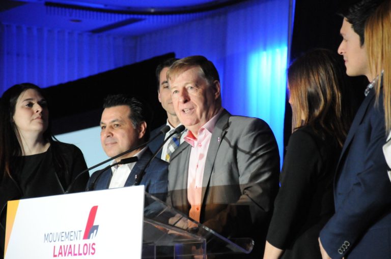 Le maire Demers en mode électoral Le chef du Mouvement lavallois et maire de Laval, Marc Demers.