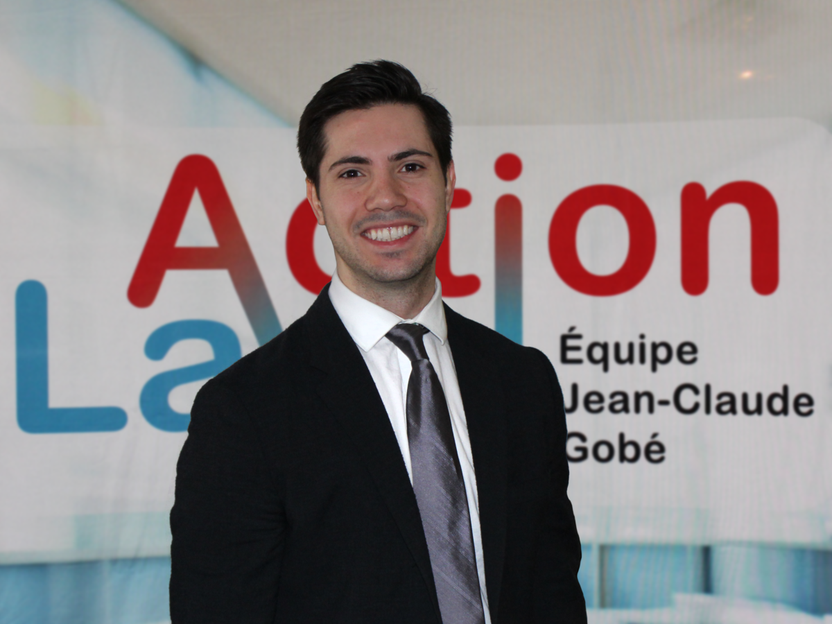 Stefano Bramos portera les couleurs du parti Action Laval dans le district Saint-Martin.