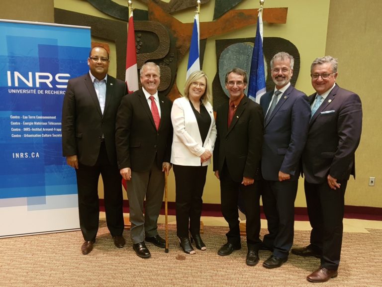 Députés et ministres étaient heureux d'annoncer cet investissement conjoint des gouvernements provincial et fédéral, le 19 juin.