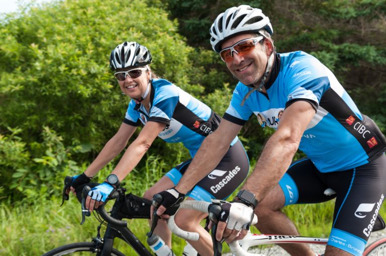 Patricia Mckenzie et Éric Babin ont pris part au Tour CIBC Charles-Bruneau.