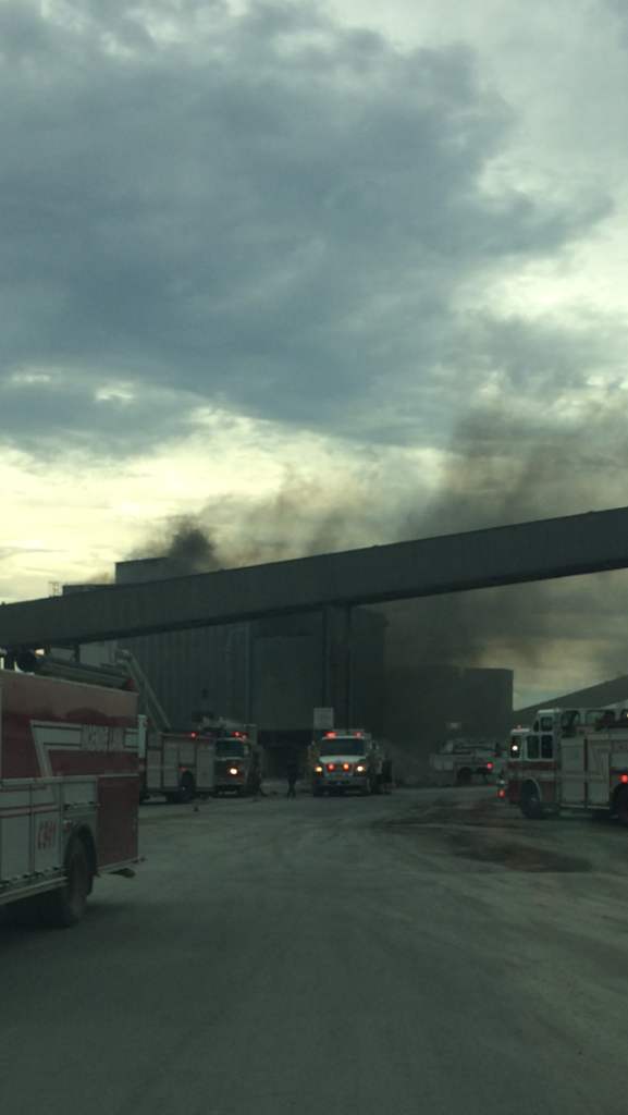 Le feu prend dans le convoyeur d’une carrière Heureusement, l'incendie n'aura été coûteux qu'en matériel au final.