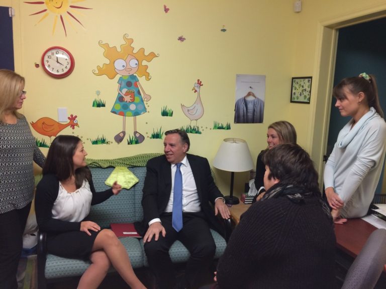 François Legault avait trois rencontres au programme lors de son passage à Laval.