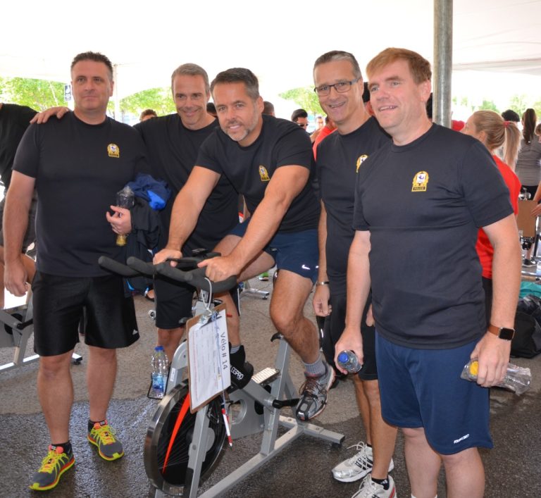 Pierre Brochet, directeur du Service de police, a roulé pour la cause