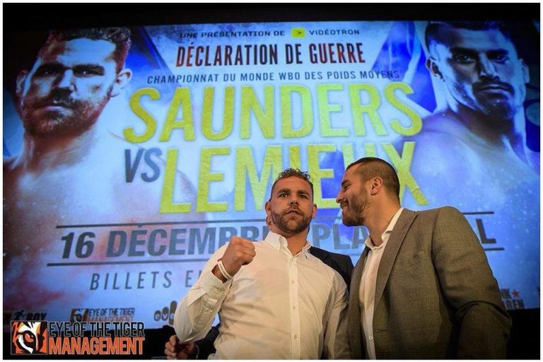 Lemieux veut causer une surprise face à Saunders David Lemieux affrontera Saunders à la Place Bell, amphithéâtre construit à quelques minutes de son domicile.