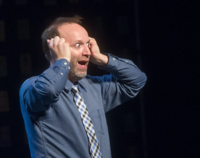 Comédien il y a 21 ans dans le premier spectacle diffusé par le festival, Jocelyn Blanchard était de retour pour donner le coup d'envoi de l'édition 2017.