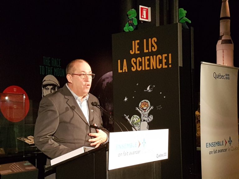 Soutien à la mission et vocation scientifique Marc DeBlois a apprécié la première annonce de la ministre de la Culture et des Communications, Marie Montpetit.