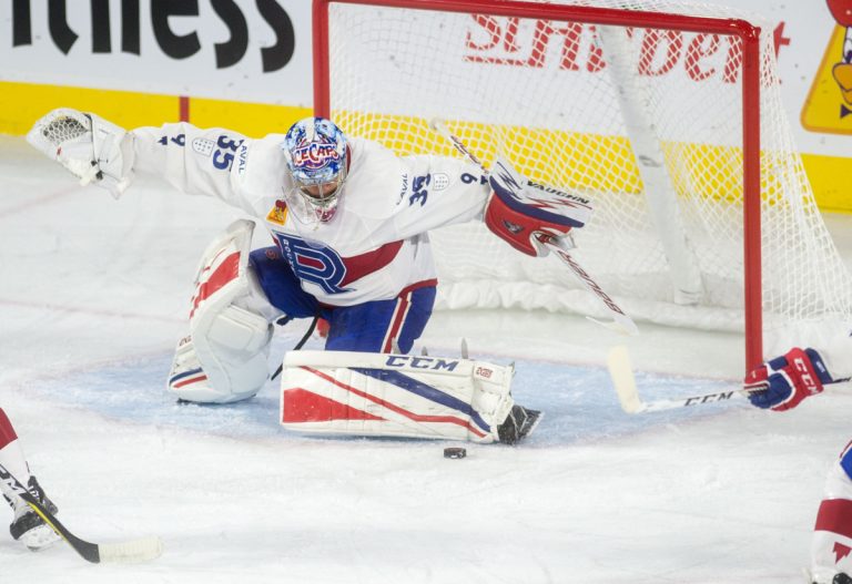 Les Comets gâchent le retour de Lindgren Charlie Lindgren a été battu 7 fois sur 34 lancers samedi à Toronto.