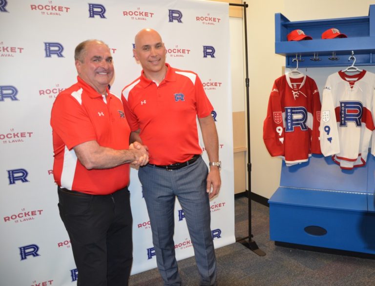 Retour au bercail pour Sylvain Lefebvre Larry Carrière et Sylvain Lefebvre prêt à relever le défi du Rocket.