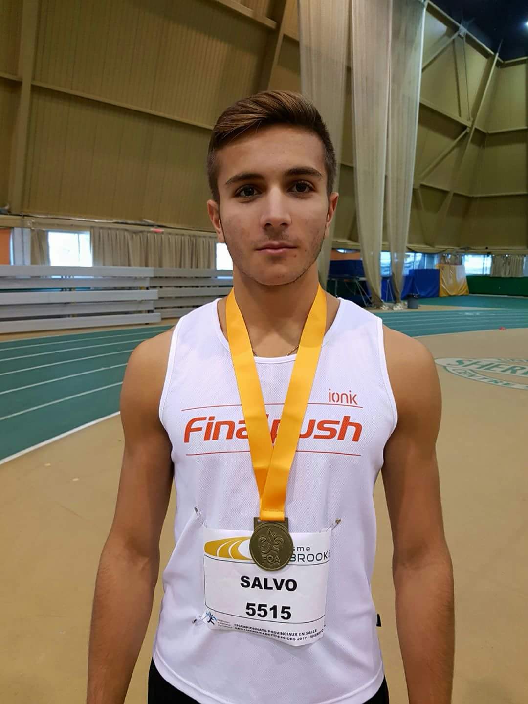 Dominic Salvo le plus rapide au 60 m chez les juniors.