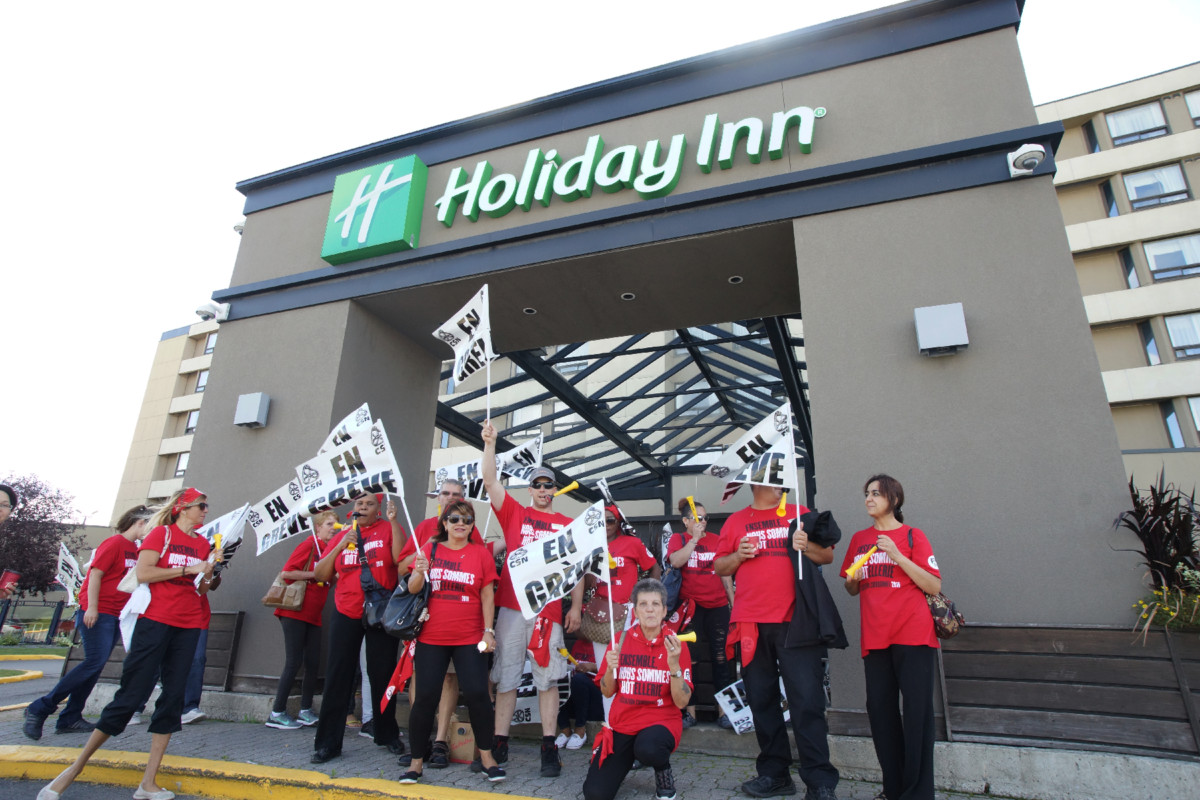 Le Holiday Inn fait aussi partie des établissements perturbés par une grève d