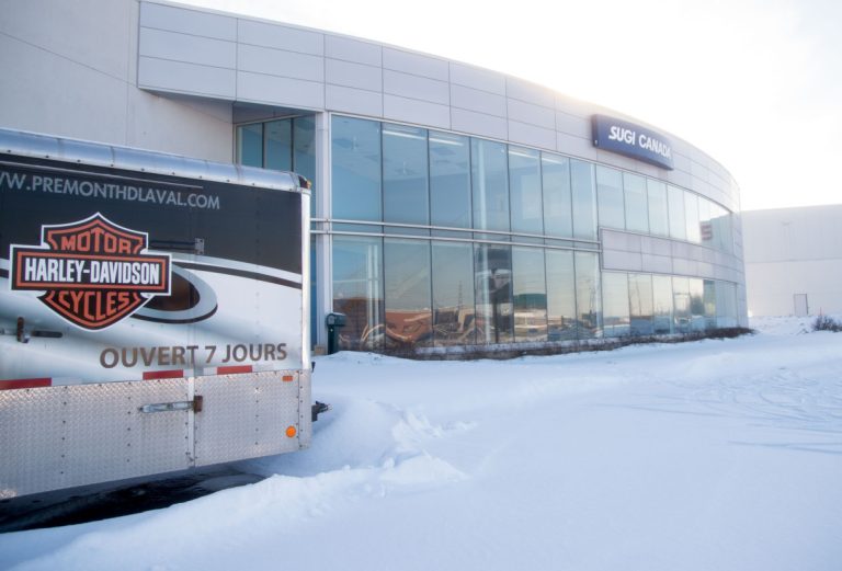 Le concessionnaire Harley-Davidson-Laval s'apprête à emménager au 3255, rue Jules-Brillant, un espace industriel bordant l'autoroute 15 au nord de l'autoroute 440.