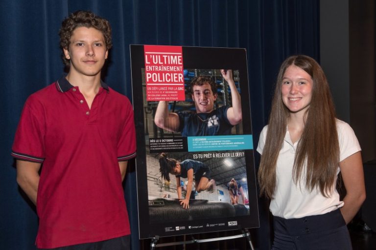 Retour de l’Ultime entraînement policier au Collège Laval Ian Brotto et Camille Coutu participent à un défi de taille.