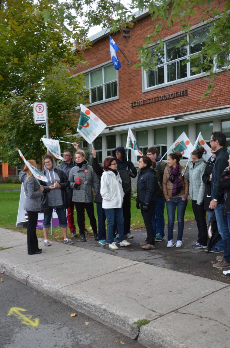 Le 30 septembre, les professeurs avaient fait la grève.