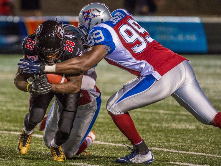 Un premier match professionnel pour Jesse Joseph avec les Alouettes Jesse Joseph (99) a percé l'alignement des Alouettes de Montréal.