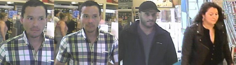 L'homme à gauche est activement recherché par les policiers lavallois. Deux autres personnes seraient aussi impliquées dans des fraudes à des comptoirs postaux.