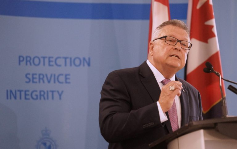 Ralph Goodale, ministre fédéral de la Sécurité publique et de la Protection civile.