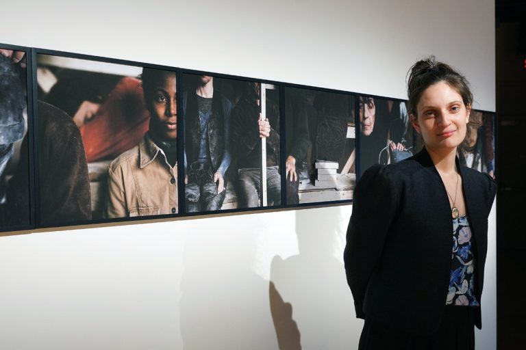 L'une des artistes de l'exposition: Jacynthe Carrier. (Photo TC Media - Mario Beauregard) 