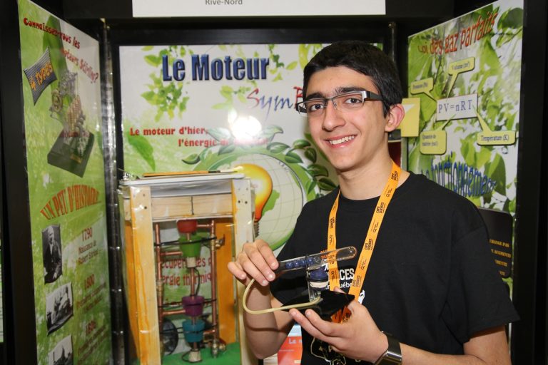 Jayson Mtanos a gagné plusieurs bourses en lien avec son projet.