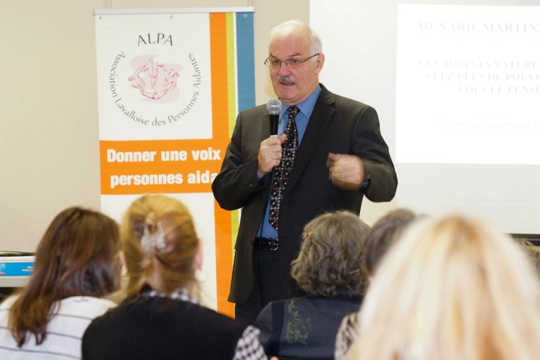 Le grand pouvoir des aidants naturels Me Jean-Pierre Ménard était de passage à Laval, le 7 novembre, invité par l’Association Lavalloise des Personnes Aidantes (ALPA), dans le cadre de la Semaine nationale des proches aidants.