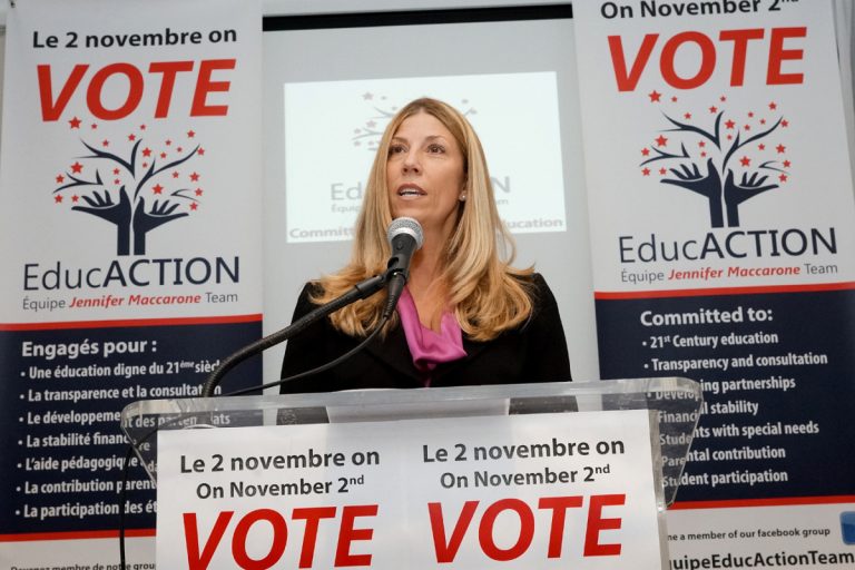Jennifer Maccarone se porte candidate à la présidence de la Commission scolaire Sir-Wilfrid-Laurier (CSSWL).