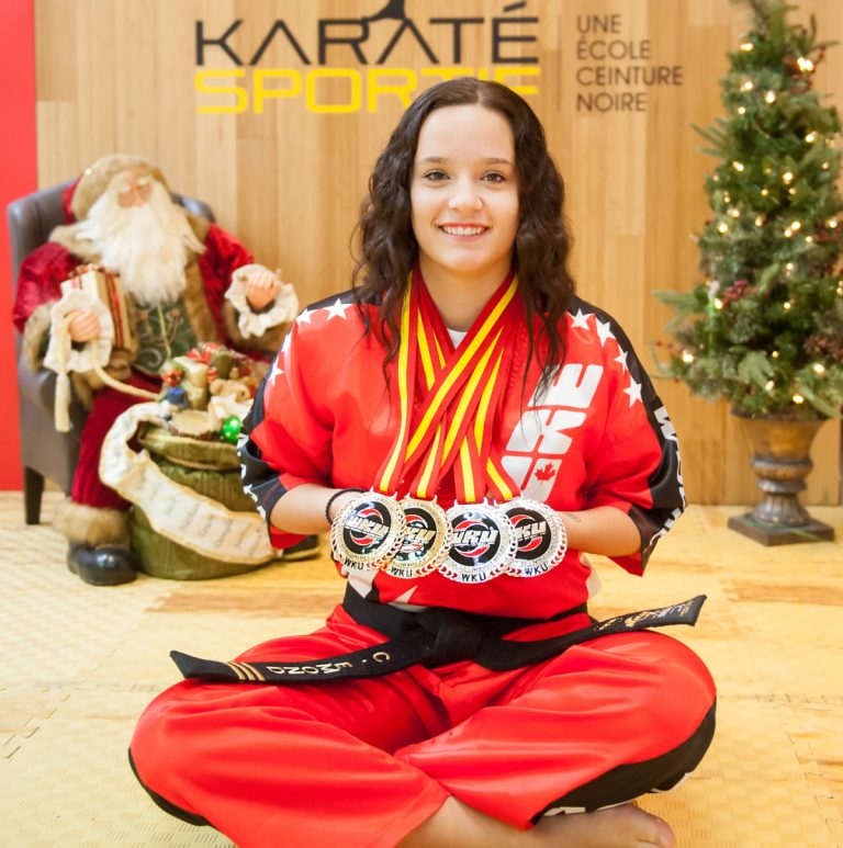 Chanel Émond a remporté quatre médailles en autant d'épreuves.