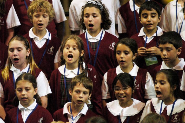 La chorale Les Voix de Charles-Perrault est là depuis les débuts du Mondial. (Photo TC Media - Archives) 