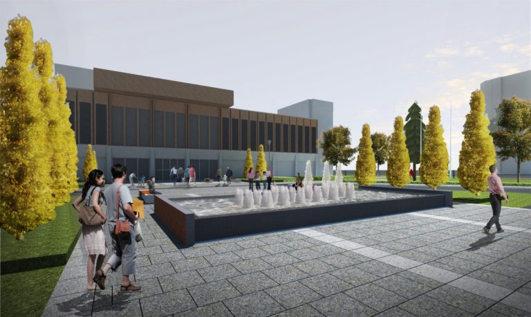 Le projet de place publique débattu Le parterre de l'hôtel de ville se métamorphosera en une vaste place publique pour l'automne.