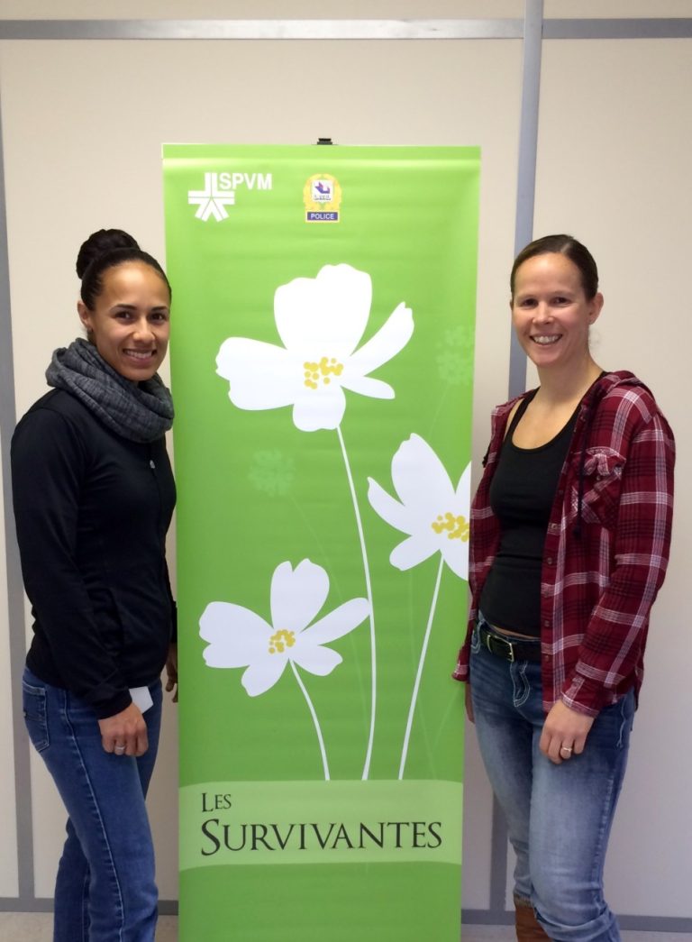 Nouvelle approche pour les jeunes filles vulnérables Mélissa Carrera et Marlène Langevin, agentes d'intervention communautaire à la Police de Laval. (Photo gracieuseté)