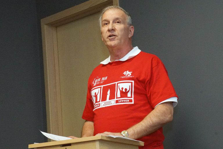 René Épinat, président du comité organisateur, espère voir les gens participer en grand nombre à la 13e édition du Relais pour la vie de Laval.