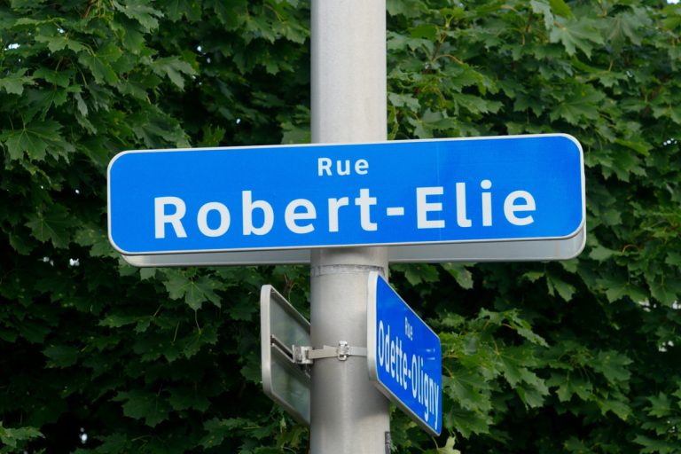 L’aménagement implique un passage entre deux habitations de la rue Robert-Elie, ainsi qu’une servitude du côté ouest, le long de la voie ferrée, en parallèle avec le quai de l’AMT, sur le viaduc passant au-dessus du boulevard de la Concorde.