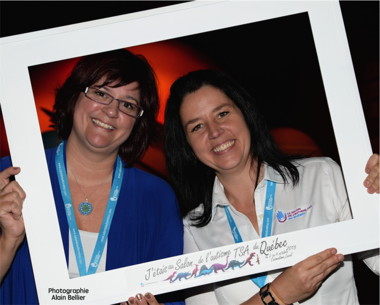 Johanne Leduc, mère de deux enfants autistes, et Sylvie Le Guerrier sont les deux cofondatrices du Salon de l'autisme TSA.
