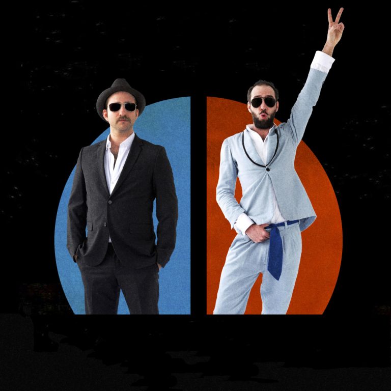 En plus de sa tournée, le duo Sèxe Illégal anime présentement les Soirées Juste pour rire et la websérie «Gros Dimanche» de la Scène 1425 à la Salle André-Mathieu (SAM).(Photo gracieuseté) 