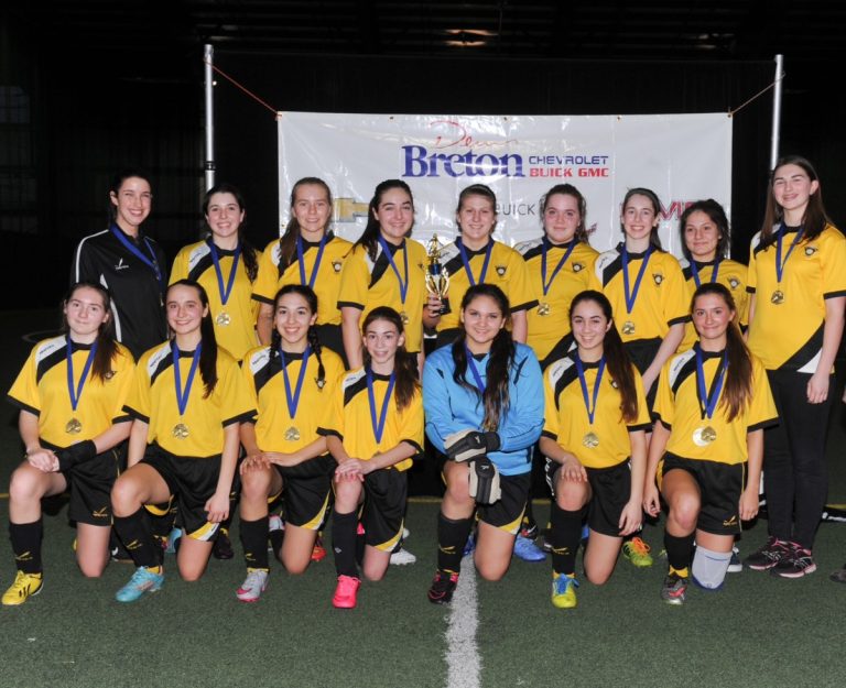 L'équipe championne est composée de Catherine Tapin, Laurence Laporte, Audrey-Anne Banville, Mathilde Jean, Audrey Desrosiers, Juliane Gaudreault, Rachel Rivrais, Kassandra Monzon, Justine Fortier, Camille Simard, Véronique Lapierre, Juliana Khairy, Ève Rajotte, Shanna Seerattan, Yasmine Bouchbika et Marie-Ève Mallette.