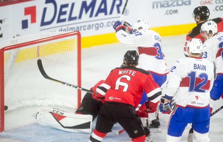 Jérémy Grégoire a donné les devants 1 à 0 au Rocket.
