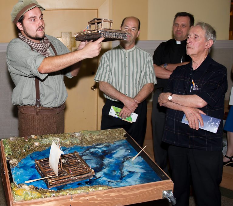 Un nouveau guide et personnage apparaît dans le paysage lavallois: Phil Larivière, un «cageux» de l'Abord-à-Plouffe. (Photo TC Media - Vincent Graton)           