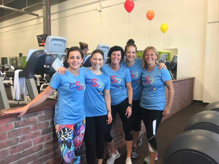 Roseline Filion est venue encourager les participants du Défi Cardio.