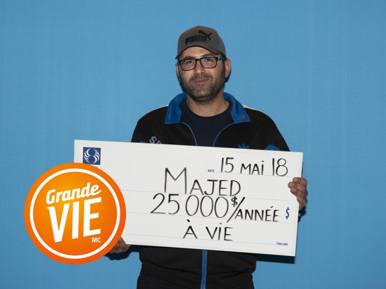 Hasard heureux et 500 000 $ pour un Lavallois Heureusement pour lui, Majed El-Hage a accepté la proposition du commis du dépanneur où il allait acheter une autre loterie que celle qui lui a valu la somme de 500 000$.