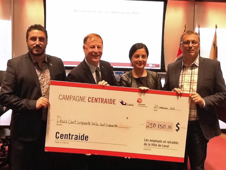 Collecte record pour Centraide